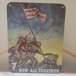 Metal poster- Raising the Flag on Iwo Jima